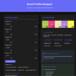 Scent Profile Designer