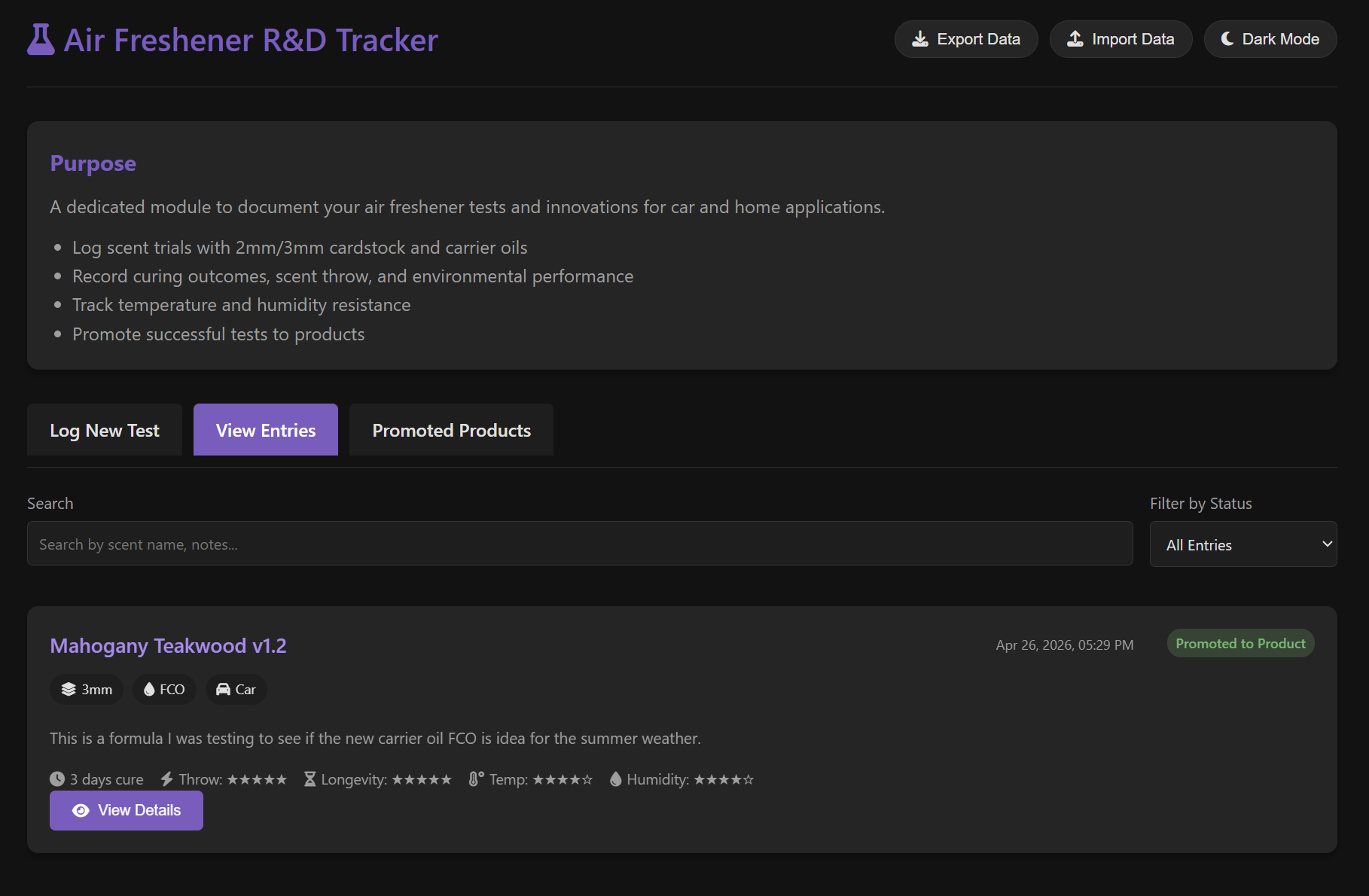 R&D Testing Tracker - Image 5
