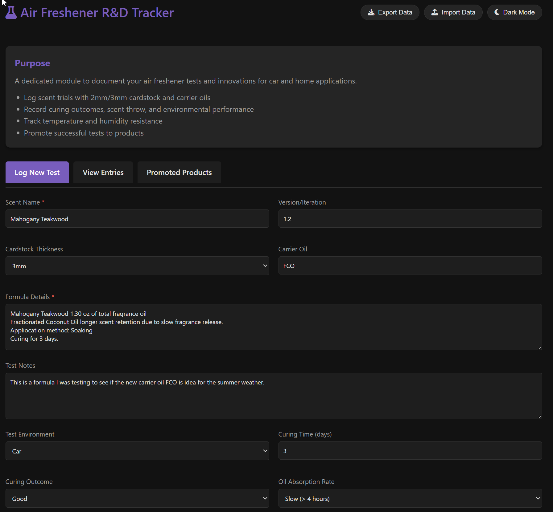 R&D Testing Tracker - Image 3