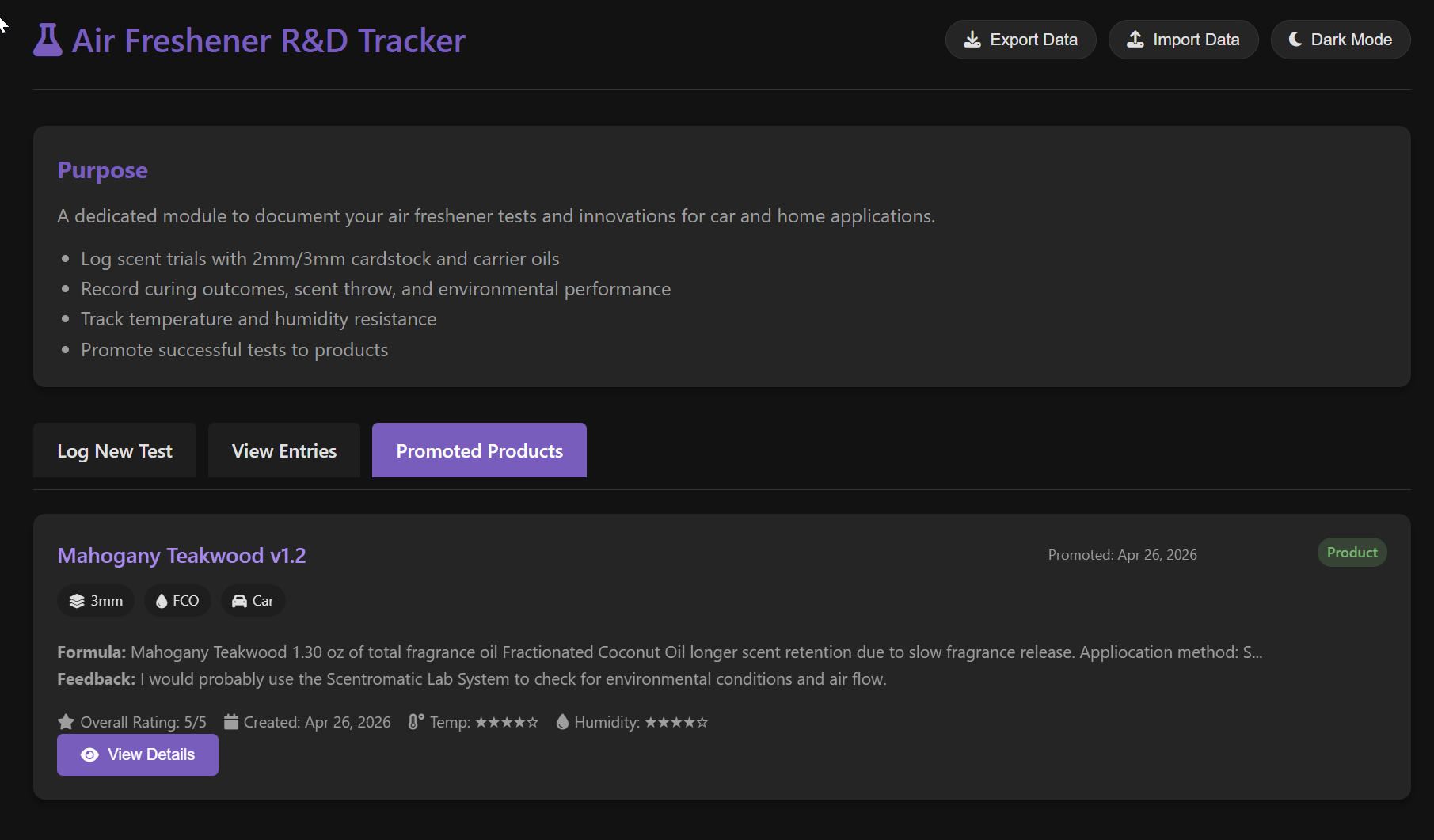 R&D Testing Tracker - Image 4